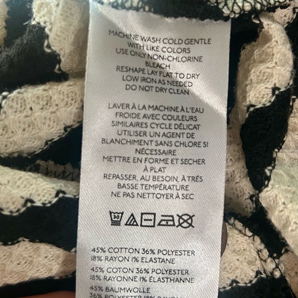 Anthropologie Black and White Striped Top NWT - Picture 6 of 6